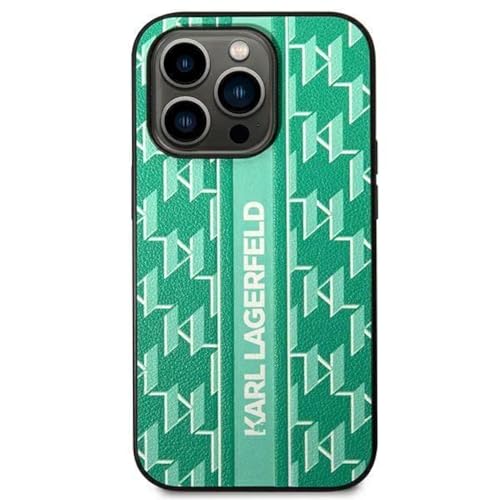 Karl Lagerfeld KLHCP14MPGKLSKN Coque Rigide pour iPhone 14 Plus 6,7" Motif Monogramme Vert/Vert