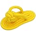 WEIGENG Cane da Masticare Giocattoli Cotone Slipper Corda Cucciolo Denti Formazione Molar Giocattoli Cucciolo Interactive Divertente Doggy Gioca Supplies Giochi di Pet (Color : Y, Size : S)