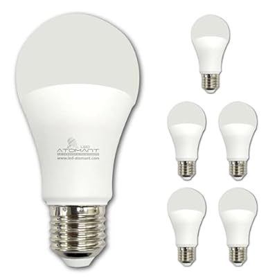 LED ATOMANT 6 Pack A19 LED Bulb 9W 800 Lumens, 2700K Soft White, 110V E26 Base (60W Incandescent Replacement)