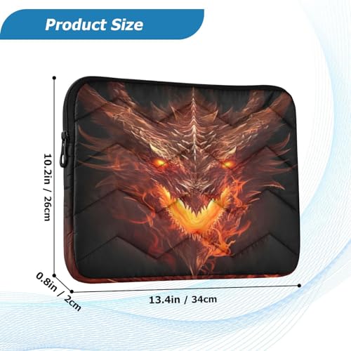 Funda para portátil 13-14 pulgadas con diseño Dragon Head miniatura 3