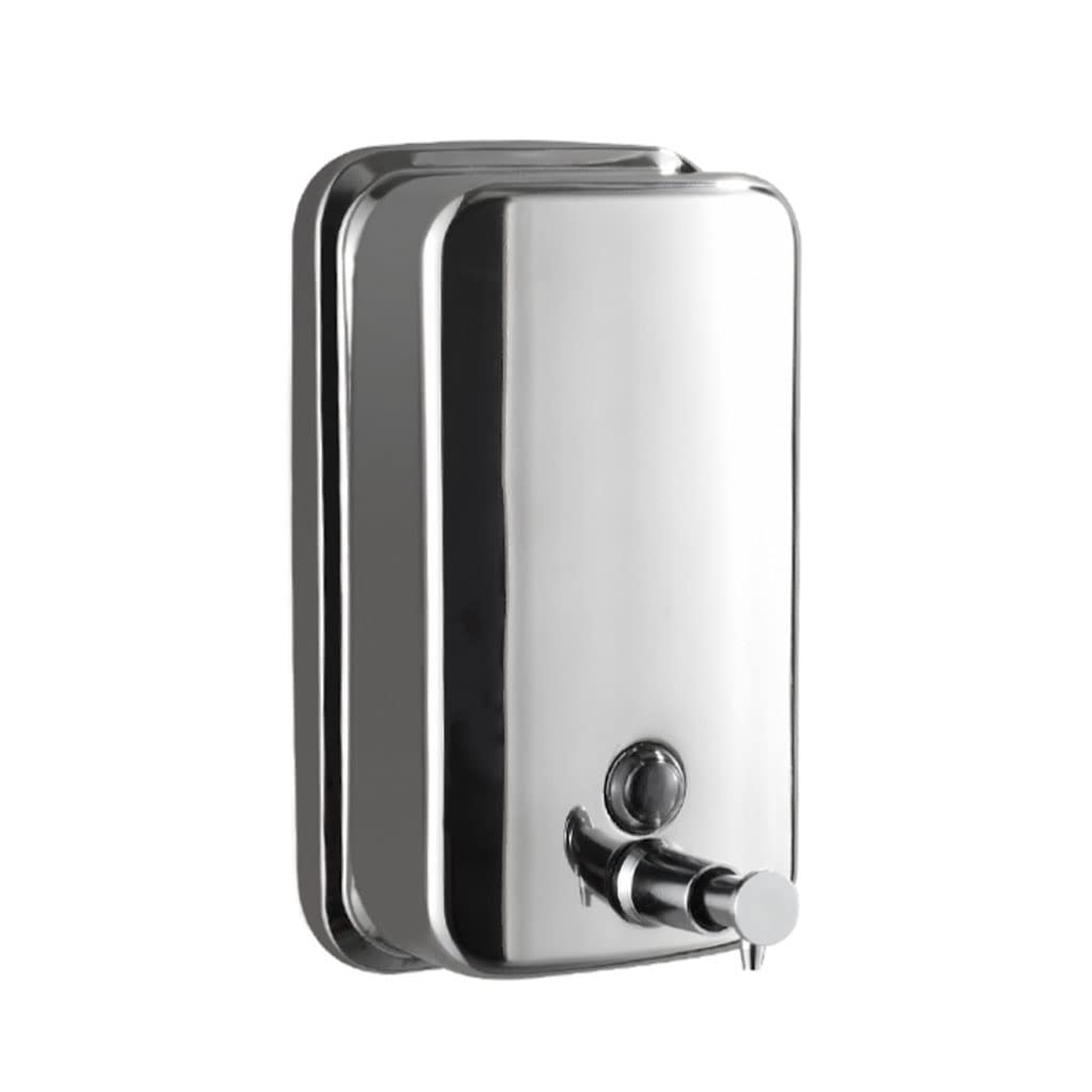 Dispensador Jabón Líquido Dispensador de jabón Montaje en Pared 304 líquidos Acero Inoxidable a Prueba Fugas Ducha for Cocina Baño(1000ml)