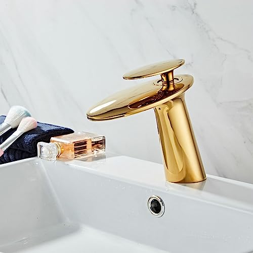 Robinet de lavabo double commande pour régler facilement la température de l'eau chaude