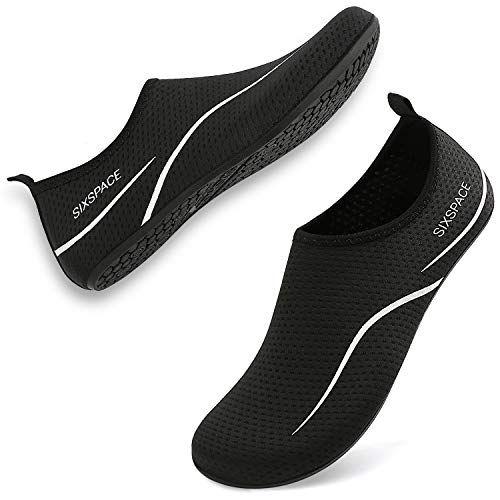 Sixspace Herren Damen Badeschuhe Wasserschuhe Aquaschuhe Strandschuhe Schnell Trocknend Slip on Breathable Schwimmschuhe Surfschuhe für Beach Pool Surfen Yoga - Image 3