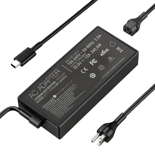 240W Laptop Charger Compatible with ASUS ROG Zephyrus G14 G16 GU605 GA605 GA403 TUF Gaming A18 A16 A14 FA808 FA401 FA608 ProArt P16 PX13 ROG Flow Z13 GZ302EA H7606 HN7306 V16 V3607 Laptop Adapter pin
