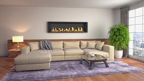 Caminetto bifacciale biocamino Dugez Italia parete Modello...