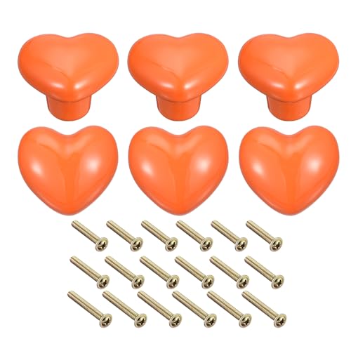 Uxcell 6Pcs Ceramic Knobs, Kitchen Drawer Knobs