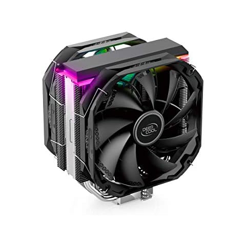 DeepCool AS500 PLUS, Disipador de CPU con 5 Heatpipes y 2 Ventiladores de 140mm PWM Cover