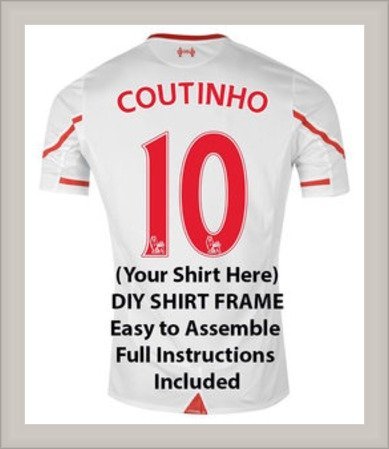 Kwik Picture Framing LtdFootball Shirt Frames for Any Shirt | Silver Frame | 20” x 16”