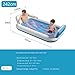 YWZDQ Inflatable Family Outdoor Pool, Rectangular, Blue, PVC, All Ages, 242*142*64cm, Includes Air Pump