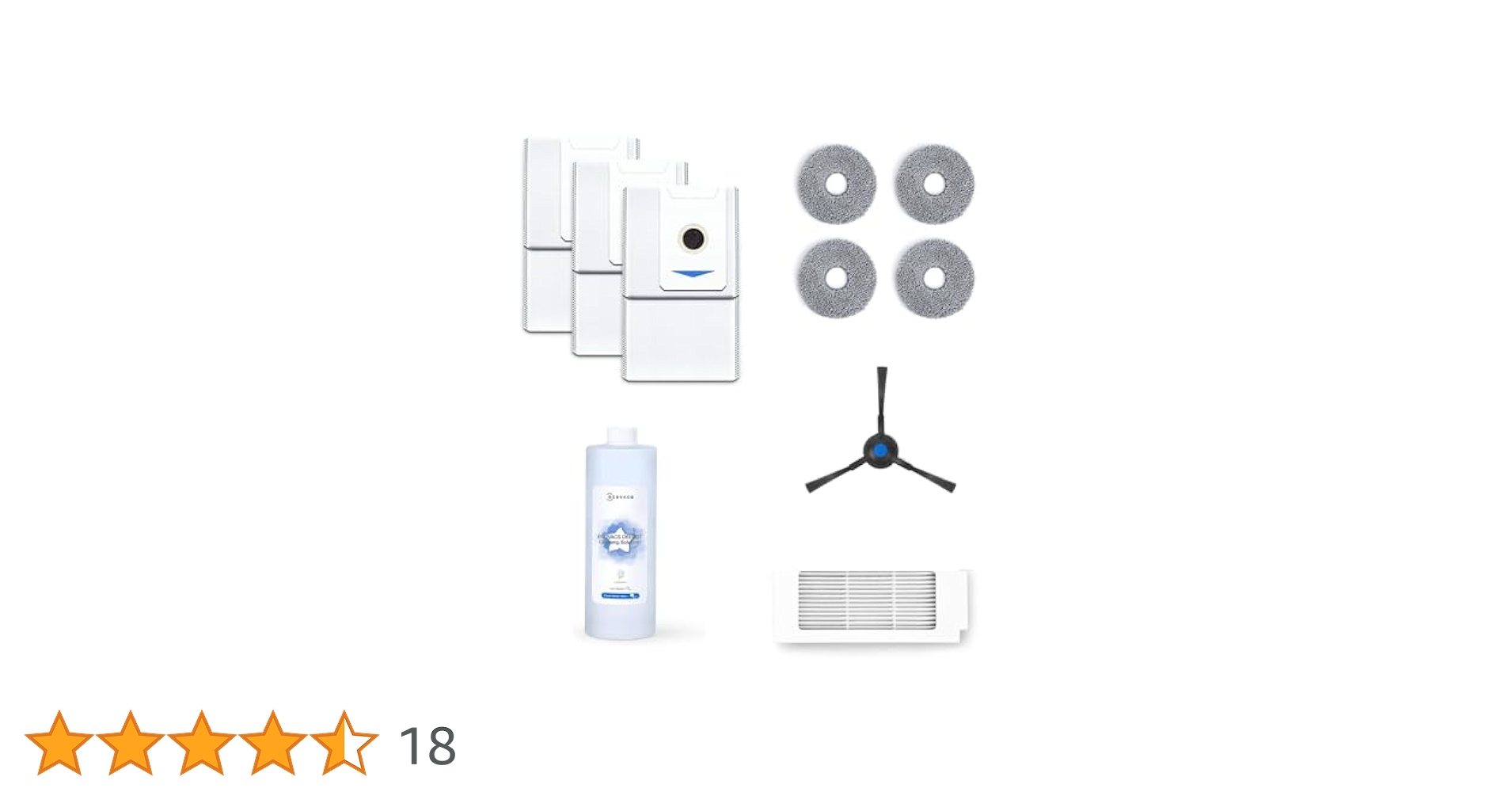 ECOVACS 標準交換キット Deebot T30 OMNI掃除機用 エコバックス 消耗品 T30 OMNI 18枚 DEEBOT ロボット掃除機 OMNI