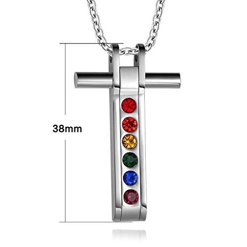 Croix Gay Pride arc-en-ciel pour célébrer l'amour libre et la diversité - 6