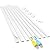 One-Cord Channel Cable Concealer - CMC-03 Cord Cover Wall Cable Management System - 125" Cable Hider Raceway Kit for a Power Cord, Ethernet Cable, Speaker Wire - 8X L15.7in, W0.59in H0.39in, White