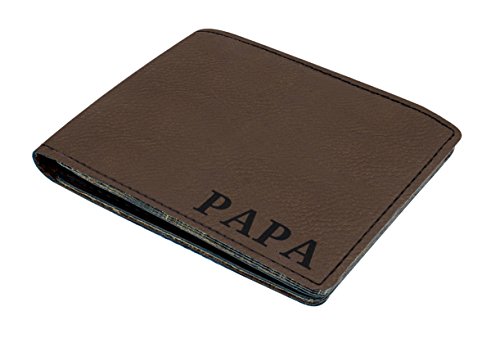 Gifts for Dad or Grandpa or Uncle Laser Engraved Leatherette Bifold Wallet2
