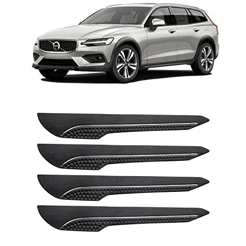 Image of AOSIS-Car Bumper Protector /Bumper Guard for Volvo V60CrossCountry with Single Chrome Stripe (4-Pcs)