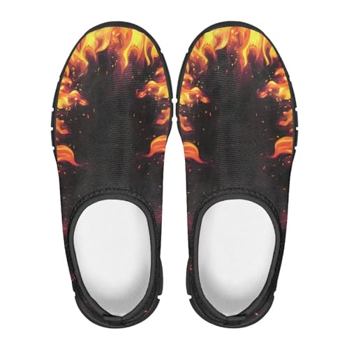 Children's Tennis Shoes,Boys Girls Slip On Flats Sneakers Non-Slip Stain-Resistant Black Sole Running Shoes3