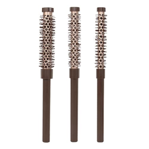 Orivin Lot De 3 Peignes À Modeler En Nid D'abeille, Tête De Mort Haute, Petite Brosse Ronde Pour Brushing, Accessoires Pour Cheveux, Mini Brosse Ronde