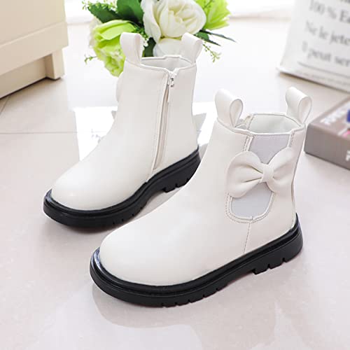 Toddler Leather Boots 𝐖aterproof Short Snowboots Baby Girls Boys Non Slip Black Ankle Booties Kids First Walking Shoes4