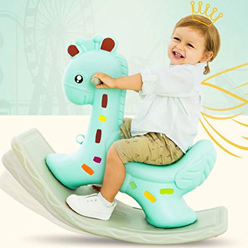 Schaukelpferd Baby Schaukelstuhl Baby Kunststoffgürtel Musik Trompete verdickt Kinder Spielzeug 1-2 Jahre Alten Trojaner… – Bild 5