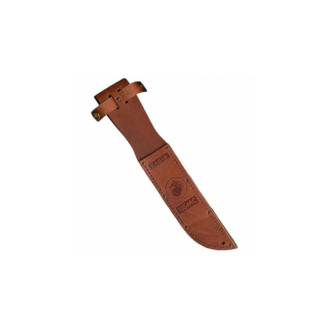 米軍実物 美品 コンバットナイフ KA-BAR USMC レザーシース付 Amazon | Ka-Bar USMC Leather Sheath, Brown, 7-Inch by Ka-Bar | Ka