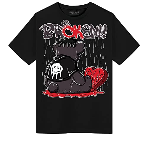 Cash Only Bear Unisex T-Shirt Match 4s Retro Red Thunder Black Small