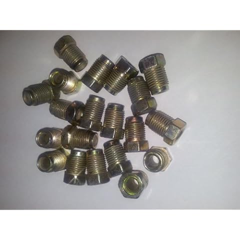 Pack 20 10mm X 1mm Male brake pipe nuts Cover