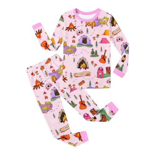 Conjunto casual infantil con pantalón largo tejido y cómodo para niñas