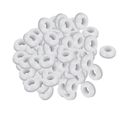 Aexit 100 piezas grommets para cableado 6mm blanco miniatura 1