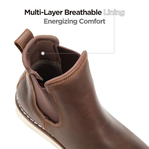 Image of SUREWAY Men's 6-Inch Slip-On Chelsea Work Boots, Soft Toe Leather Boots