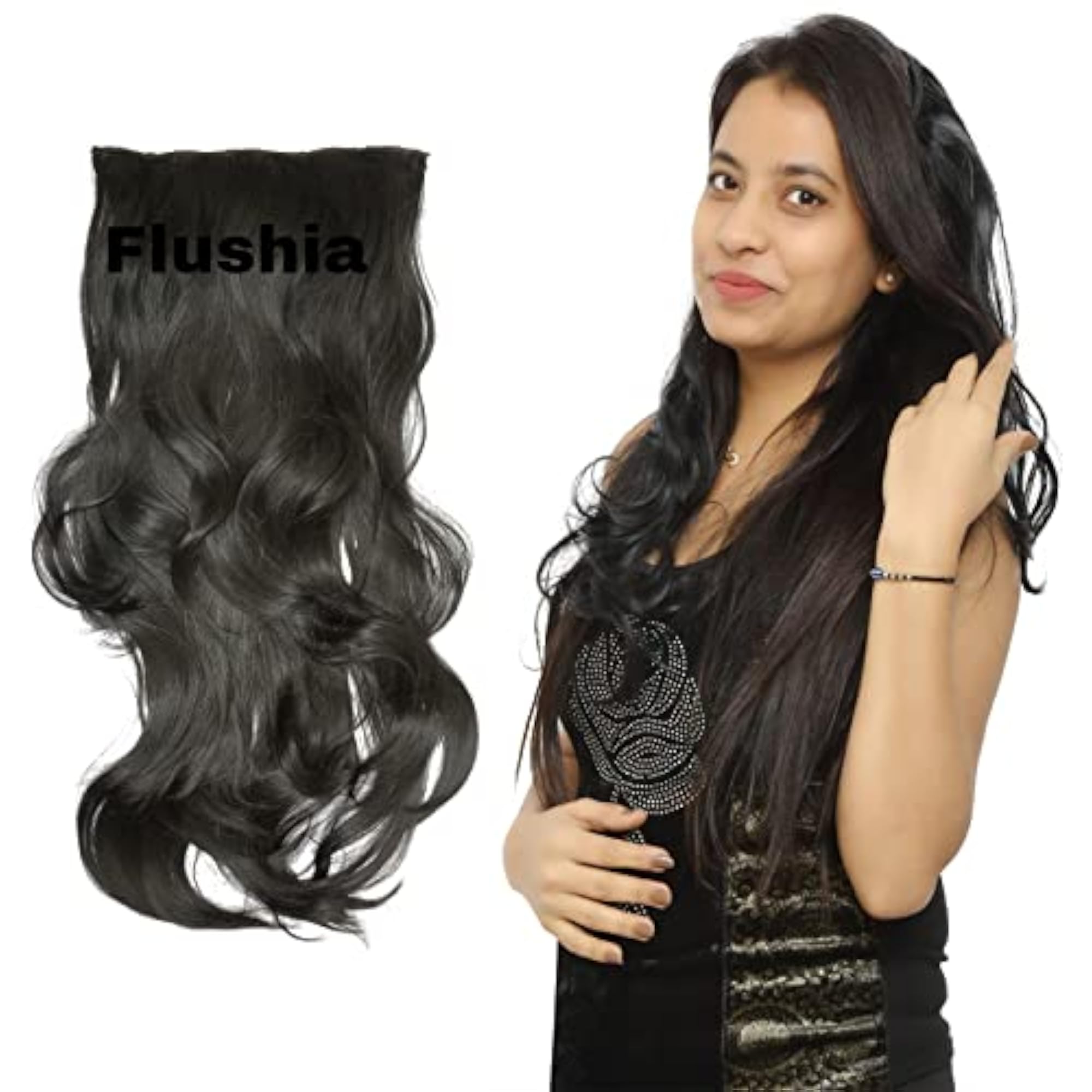 Curly Hair Extensions for Women & Girls, 24 Inch