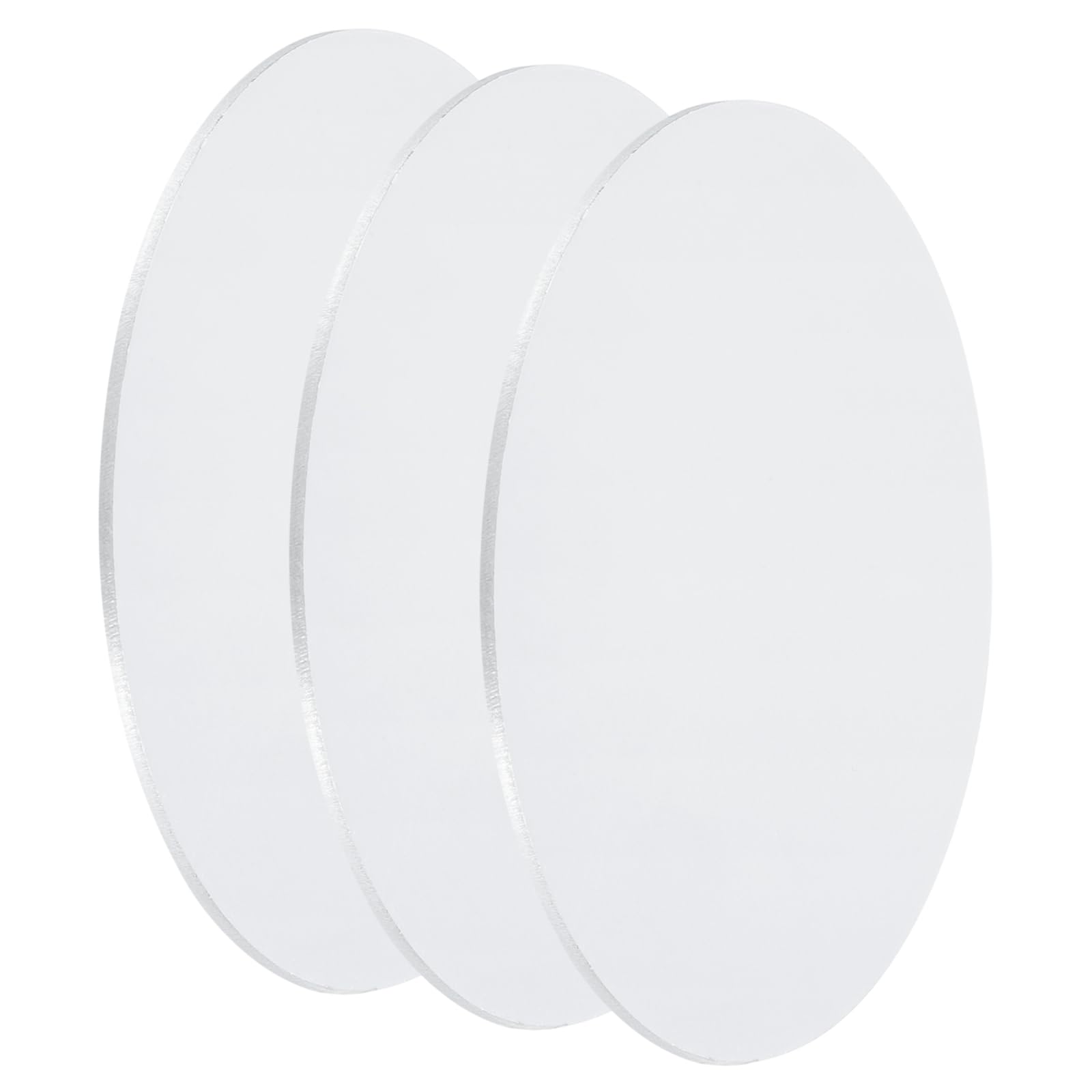 QUARKZMAN 3Pcs Disques En Aluminium, 6"(150mm) De Diamètre 0.12"(3mm) D'Épaisseur Feuilles D'Aluminium Rondes 1060 Plaques D'Aluminium Circulaires Pour Estampage Métallique