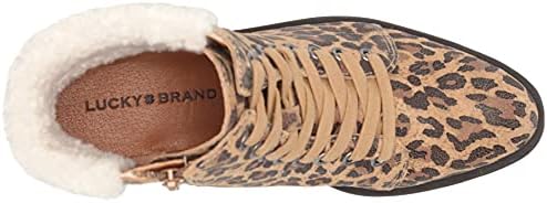 Lucky Brand Women's Jacenia Bootie Combat Boot, Natural, 10 | Image 4