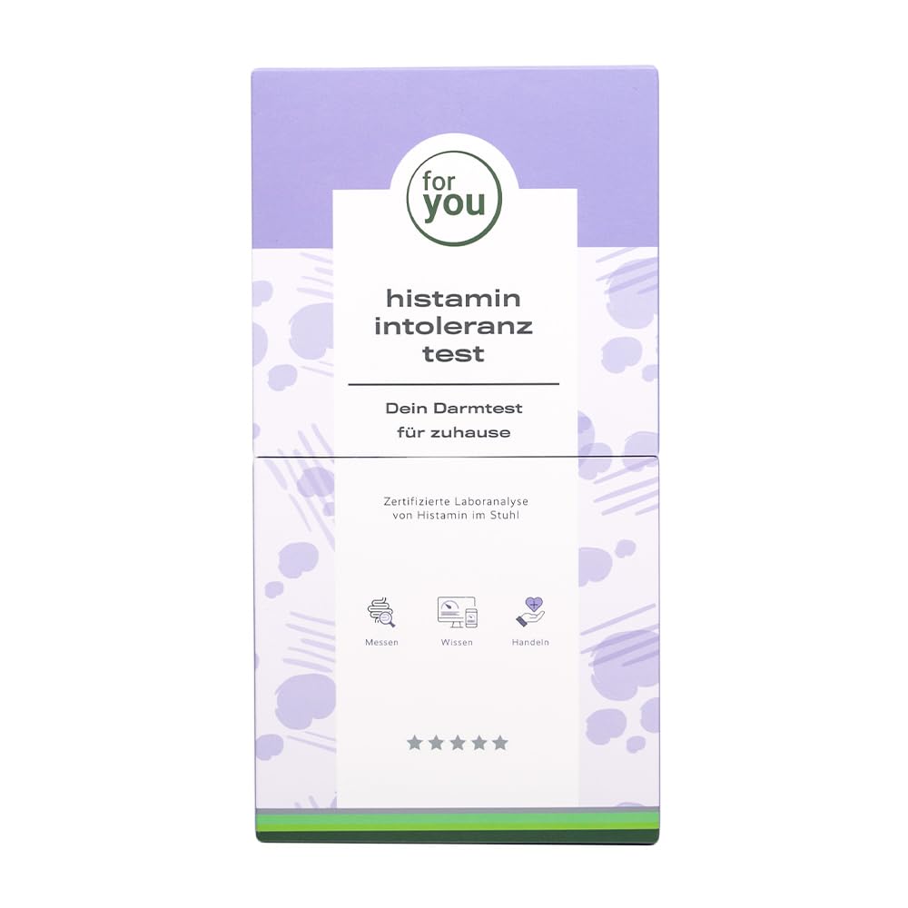 for you histamin intoleranz test - Selbsttest für zuhause | Stuhlprobe zur Bestimmung des Histaminspiegels | Inkl. Laboranalyse & Handlungsempfehlungen | Ergebnis online abrufbar