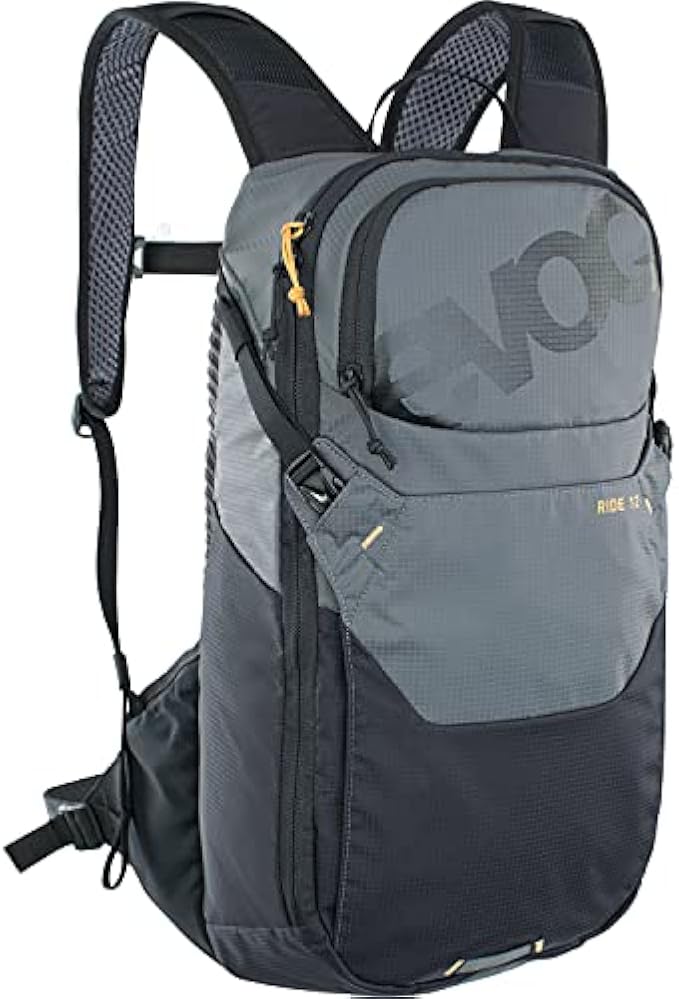 EVOC, Ride 12, Hydration Bag, Volume: 12L, Bladder: Not Included, Carbon/Grey