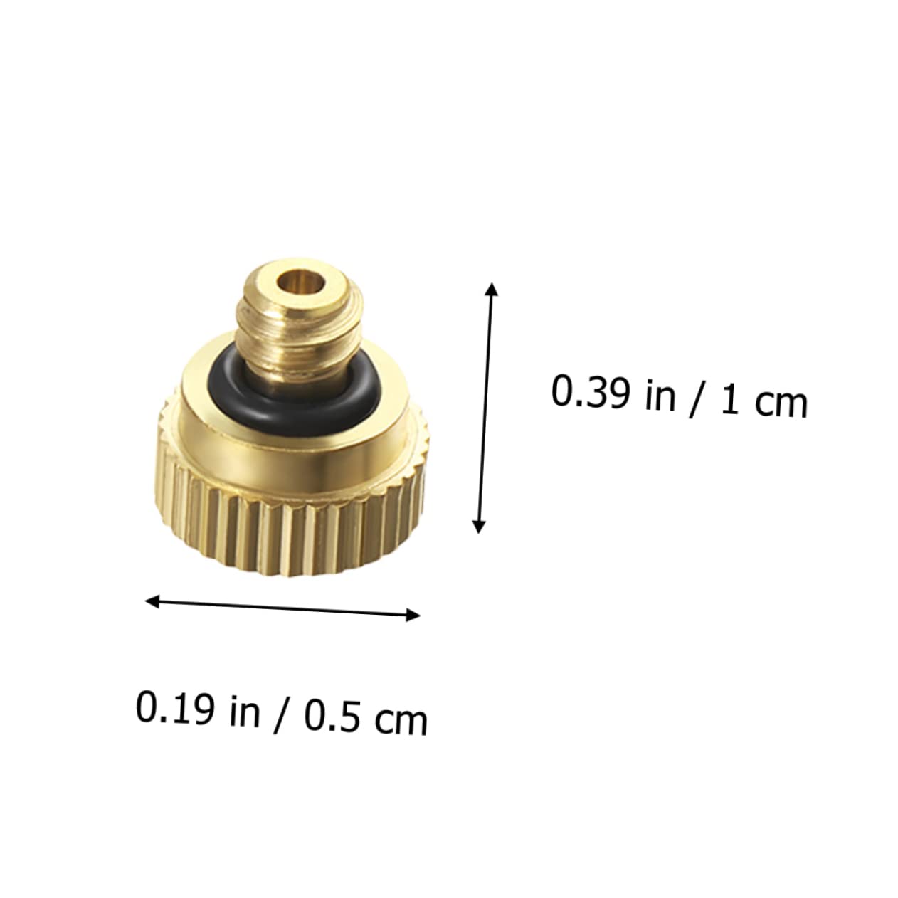 POPETPOP 40pcs 0.3cm Mist Nozzles Brass Misting Nozzle for Sprayer Atomizing Nozzle Low Pressure Misting Sprayer