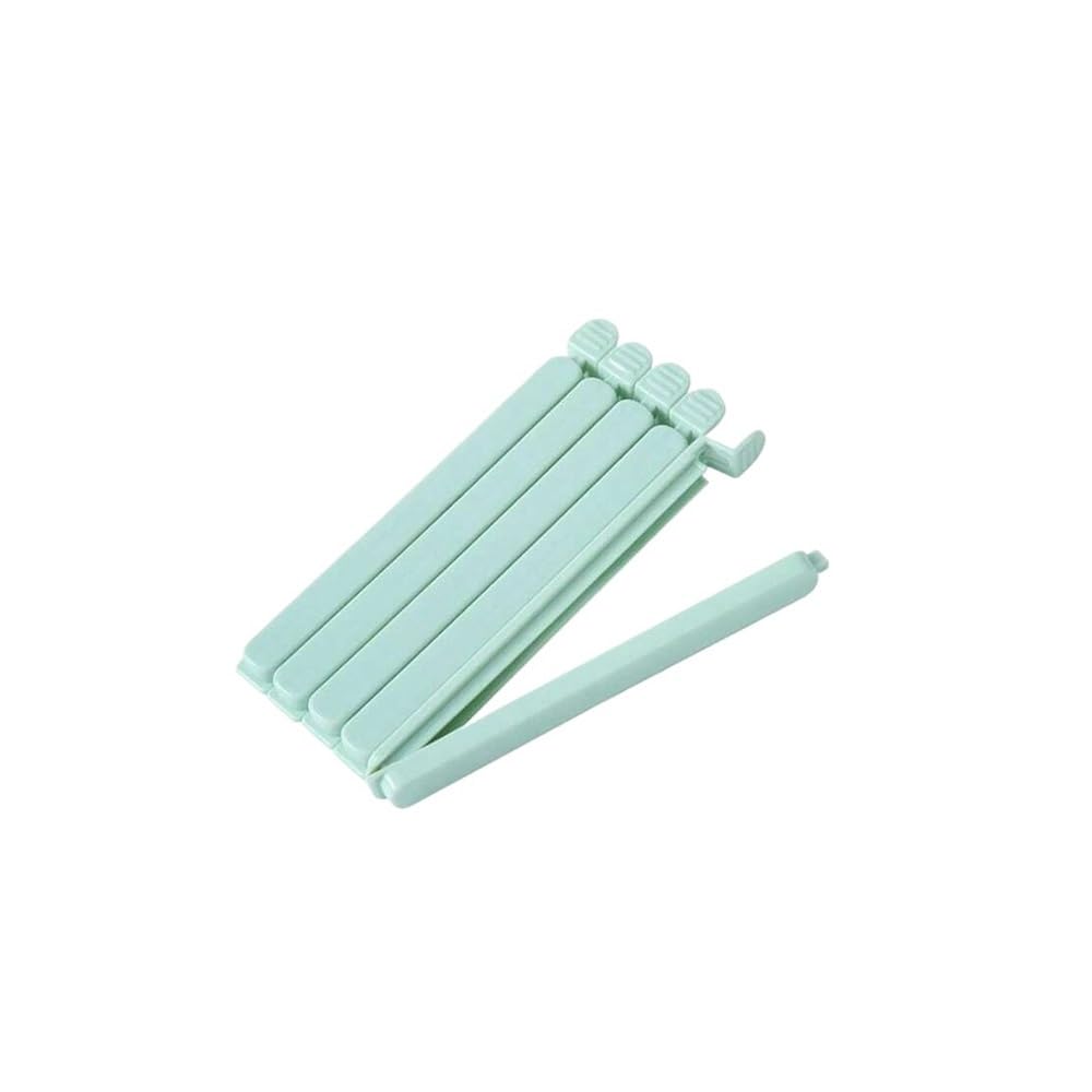 Portable Sealing Bag Clips Universal Kitchen Food Snack Seal Sealer Clamp Tools(B 5PC)