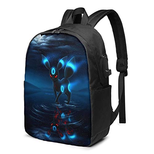Eev-Ee Backpack School Bags Daypack Usb Chargeing Port Laptop Bag Handbag School High/College Students