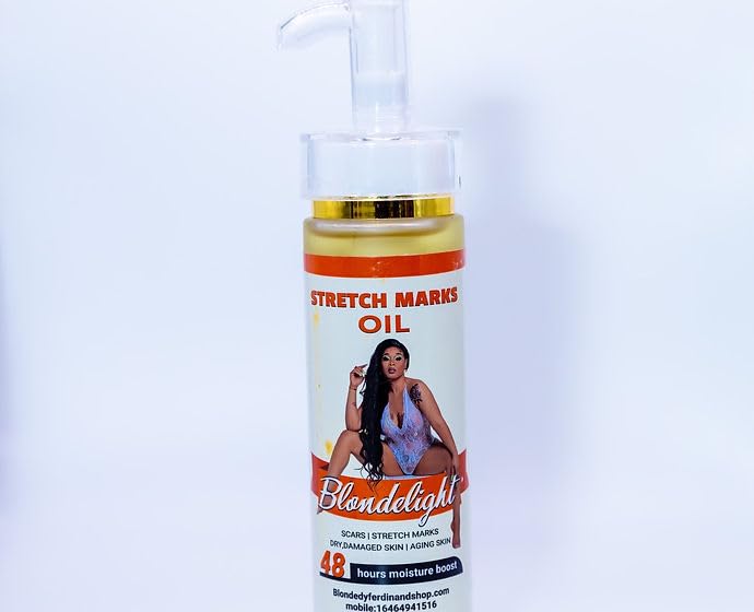 BLONDELIGHT Stretch Marks & Cellulite Oil for Body 150 ML | Hydrating & Firming Skin Oil | Reduces Stretch Marks & Tightens Skin | Fast-Absorbing | Daily Skincare for Smooth, Radiant Skin