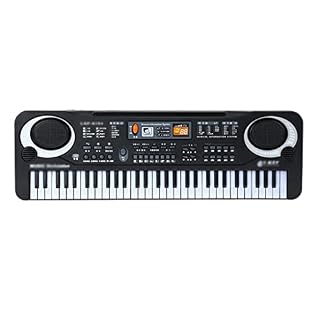 JIREOU 61 clés numériques Clavier électronique Electronic Piano Cadeau Kids Instrument de Musique Clavier Musical Professionnel - Les Beatles, Paul McCartney, John Lennon, RIngo Starr, George Harrison
