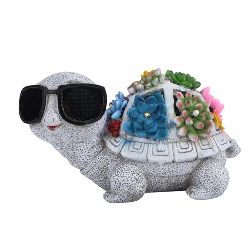 Statue de tortue solaire pour illuminer votre porche et balcon le soir