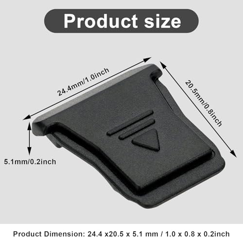 Pack de 2 Protectores de Zapata para Canon EOS Serie R - Protección contra Polvo y Suciedad para R3, R5C, R6 Mark II, R7, R8, R10, R50 - Compatible con Flash Integrado - Sustituye Canon ER-SC2 - imagen 2