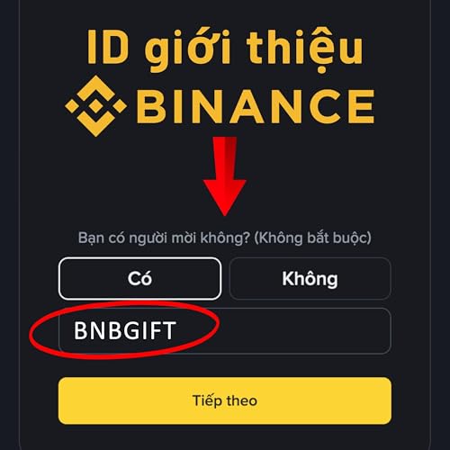Page de couverture de ID giới thiệu Binance: BNBGIFT — (Tiền thưởng chào mừng)