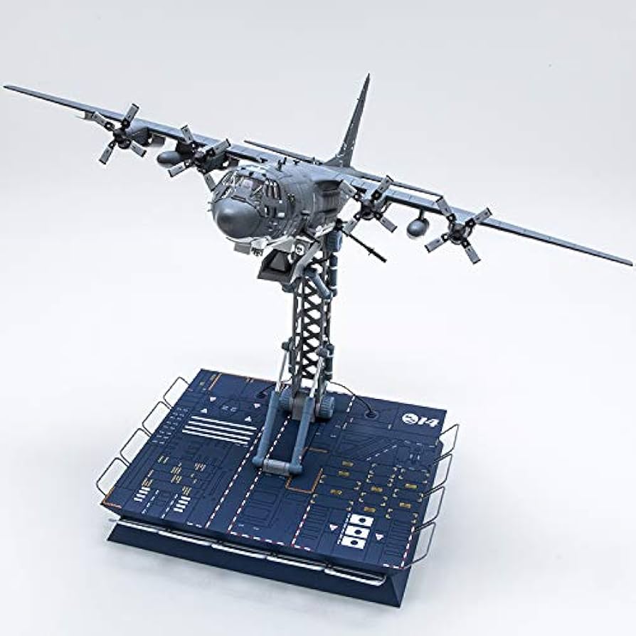 s14 AC130UスプーキーⅡ 1/144 S14 1/144 Lockheed AC130 Air Gunboat AC-130U GUNSHIP Alloy