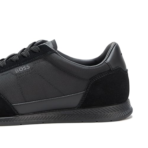 BOSS Men's Leather Mix Low Top Sneaker4