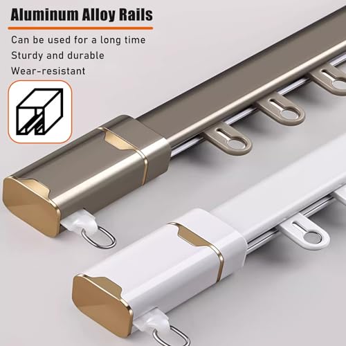 Système de rail de rideau en aluminium pour diviser une pièce facilement