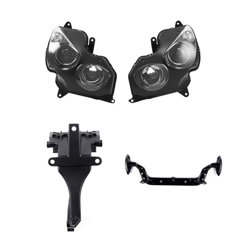 Green-L Front Headlight Assembly Head Lamp and Fairing Stay Bracket Fit for Kawasaki Ninja ZX14R ZZR1400 2006-2011 Motorcycle