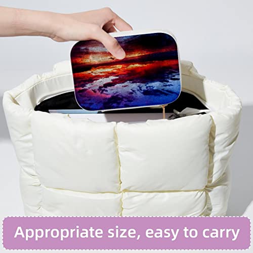 Boîte à bijoux Sunset zippée, écrin nomade idéal pour vos week-ends et vacances - 5