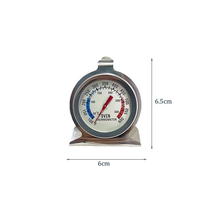 Stainless Steel High-Temperature Resistant in Baking Barbecue Grill Seat Type Oven Thermometer