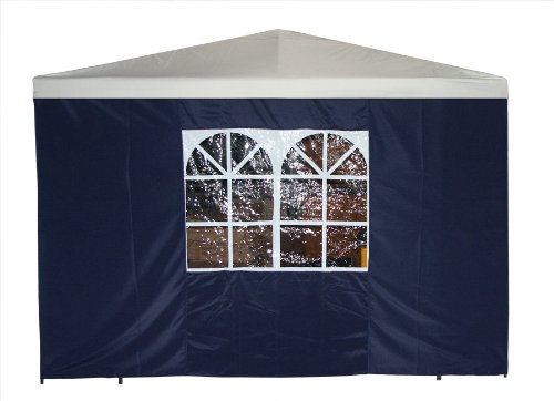 Seitenteil für Pavillon 3x3 Meter mit Fenster, blau