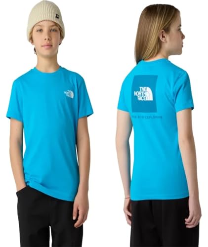 The North Face Box NSE Regular SS T-Shirt pour Enfant Meridian Blue 12 Ans