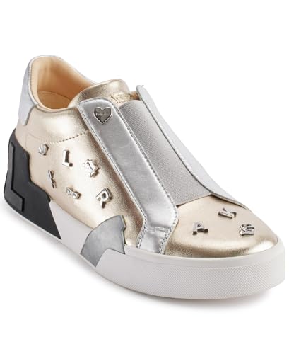 Image of Karl Lagerfeld Women's Mavise Slip on Sneaker with Pins | Casual Shoes